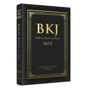 Bíblia King James Fiel 1611 | BKJ | Letra Normal | Luxo Preta Concordância e Pilcrows