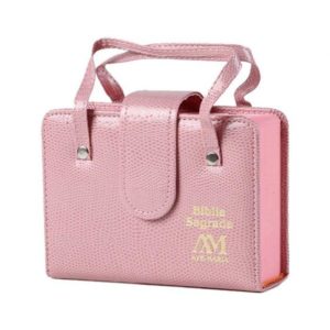 Bíblia com Alça - Bolso - Rosa